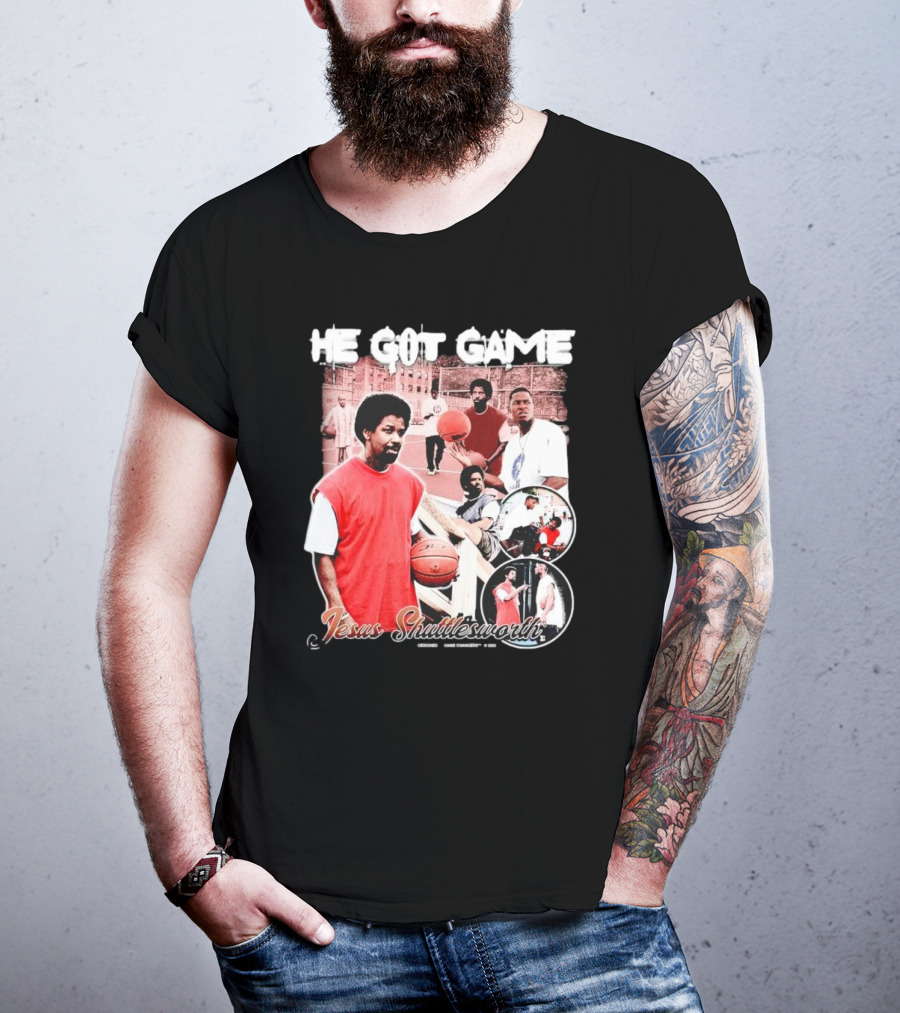 He Got Game Jesus Shuttlesworth Urban Basketball Scene 1998 T-Shirt