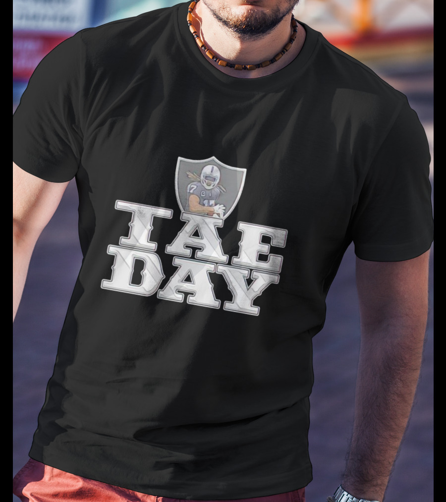 Las Vegas Raiders TAE DAY Davante Adams Football T-Shirt