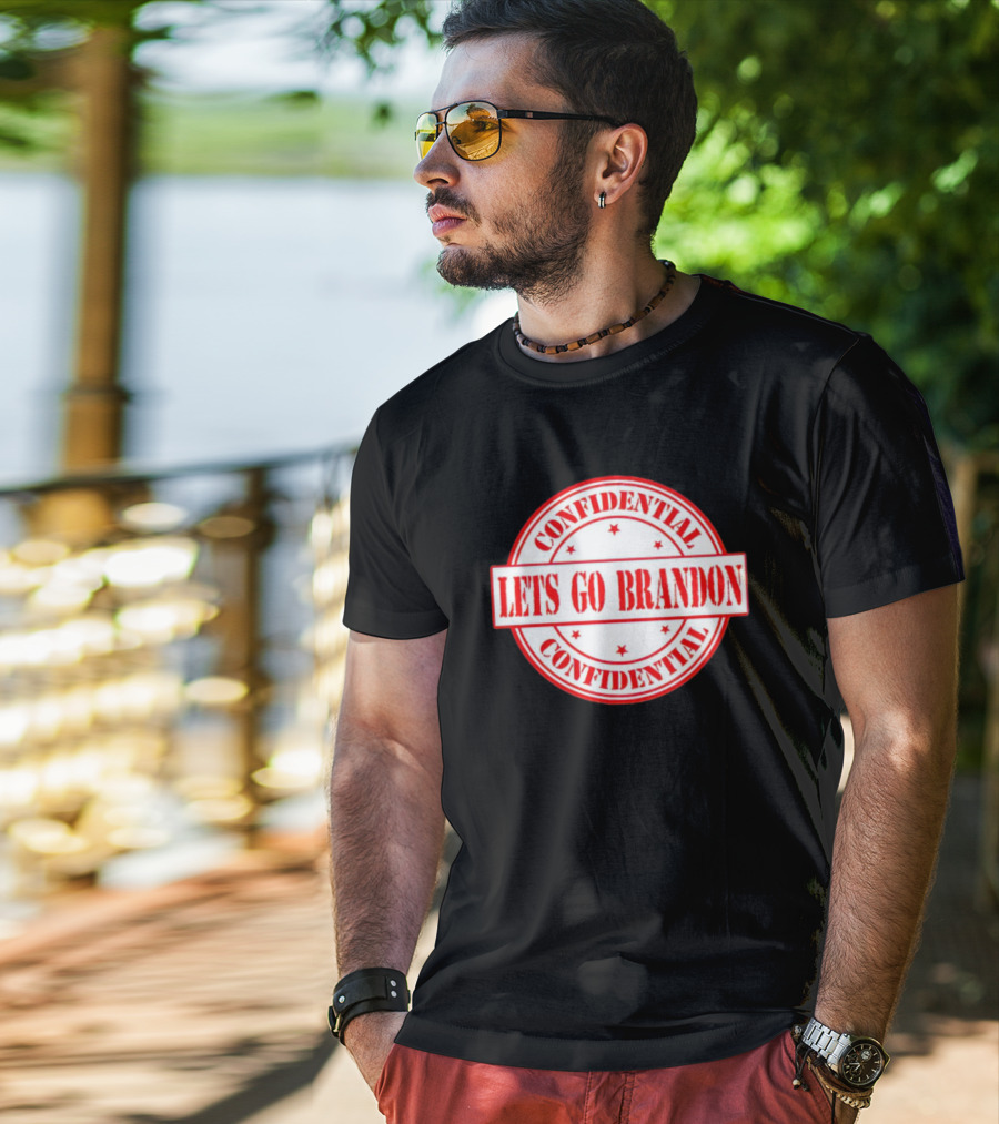 Let's Go Brandon Confidential Stamp T-Shirt