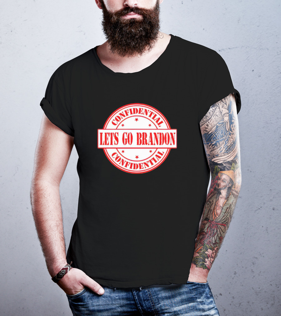 Let's Go Brandon Confidential Stamp T-Shirt