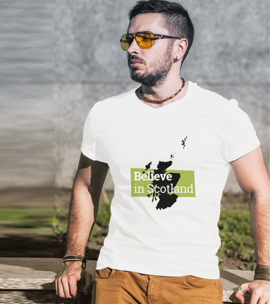 Believe In Scotland Map T-Shirt