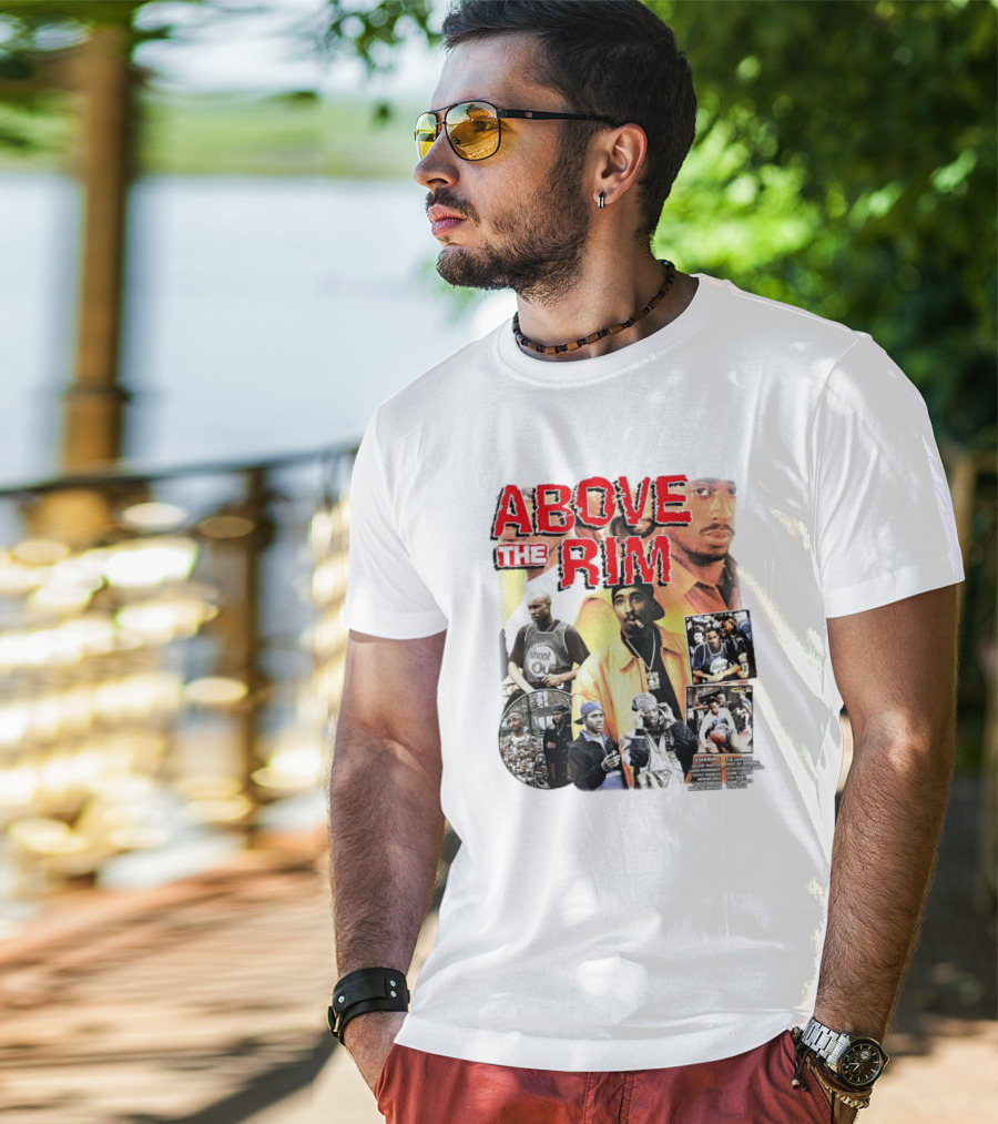 Above The Rim 2Pac Shoot Out Picture Collage T-Shirt