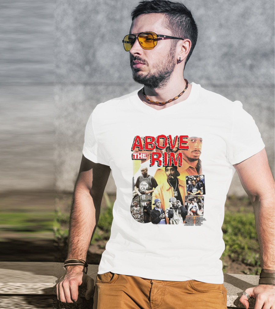 Above The Rim 2Pac Shoot Out Picture Collage T-Shirt