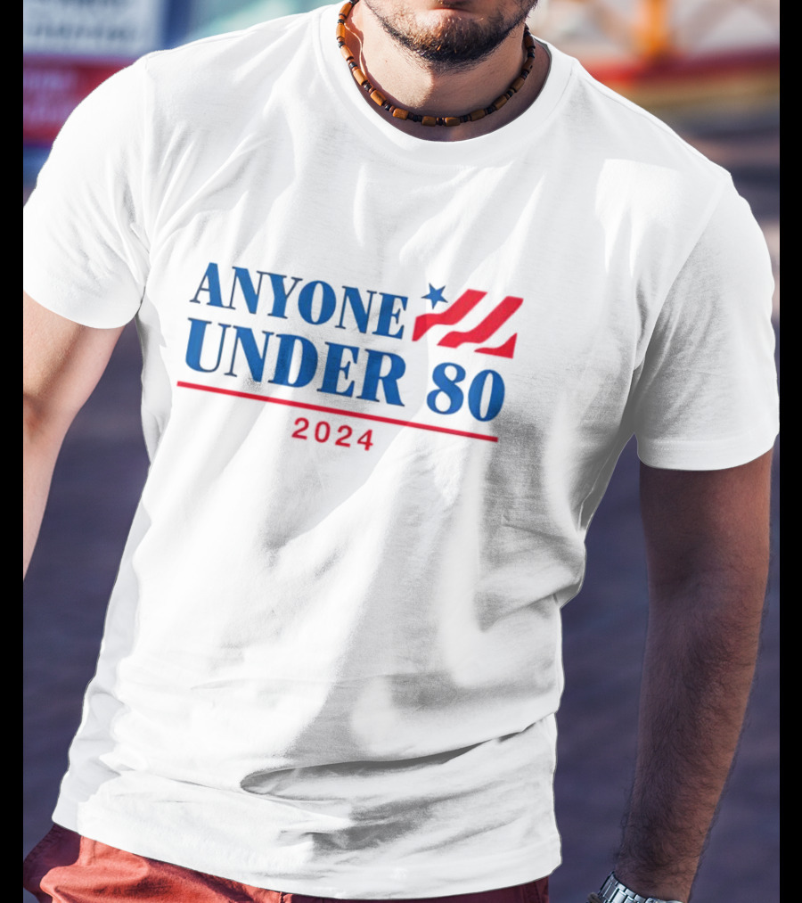 Anyone Under 80 Star Stripes T-Shirt