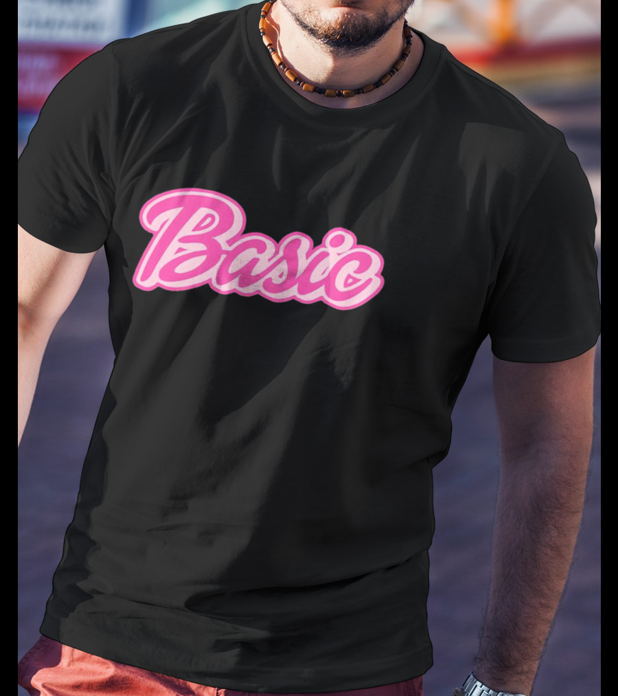Basic Barbie Pink Script T-Shirt