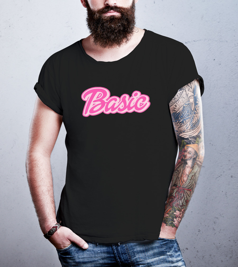 Basic Barbie Pink Script T-Shirt