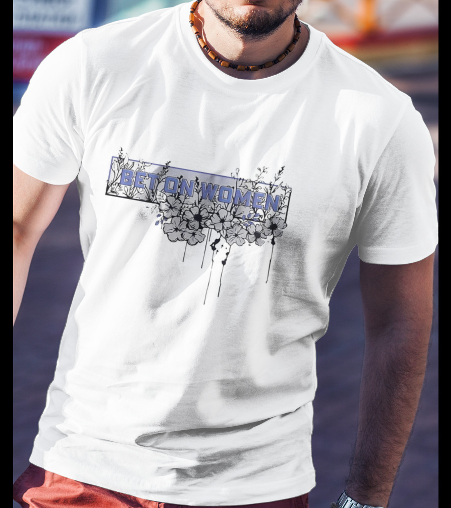Bet On Women Floral Basketball Empowerment T-Shirt