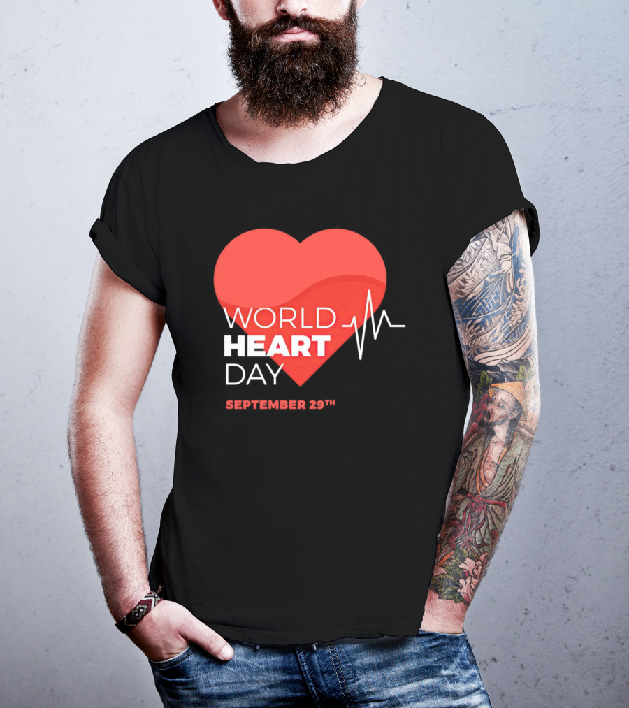 World Heart Day September 29th Heartbeat T-Shirt