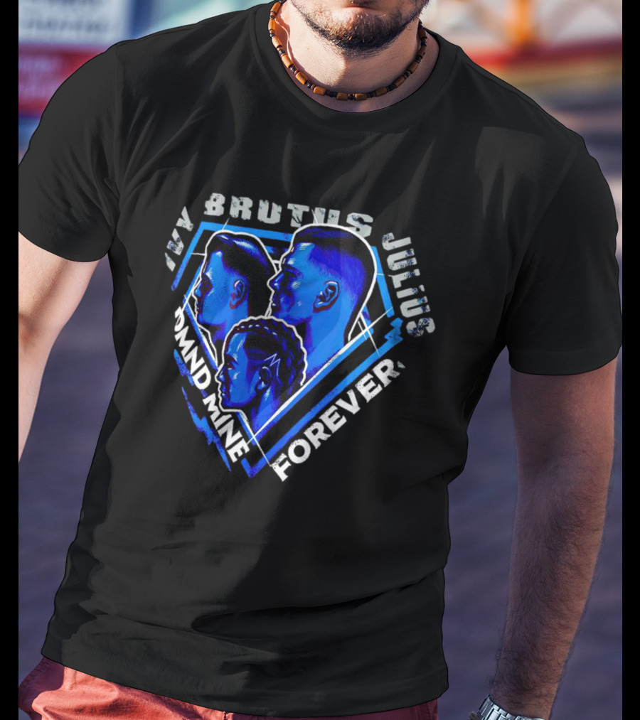 Ivy Brutus Julius Diamond Mine Forever Blue Portrait Trio T-Shirt