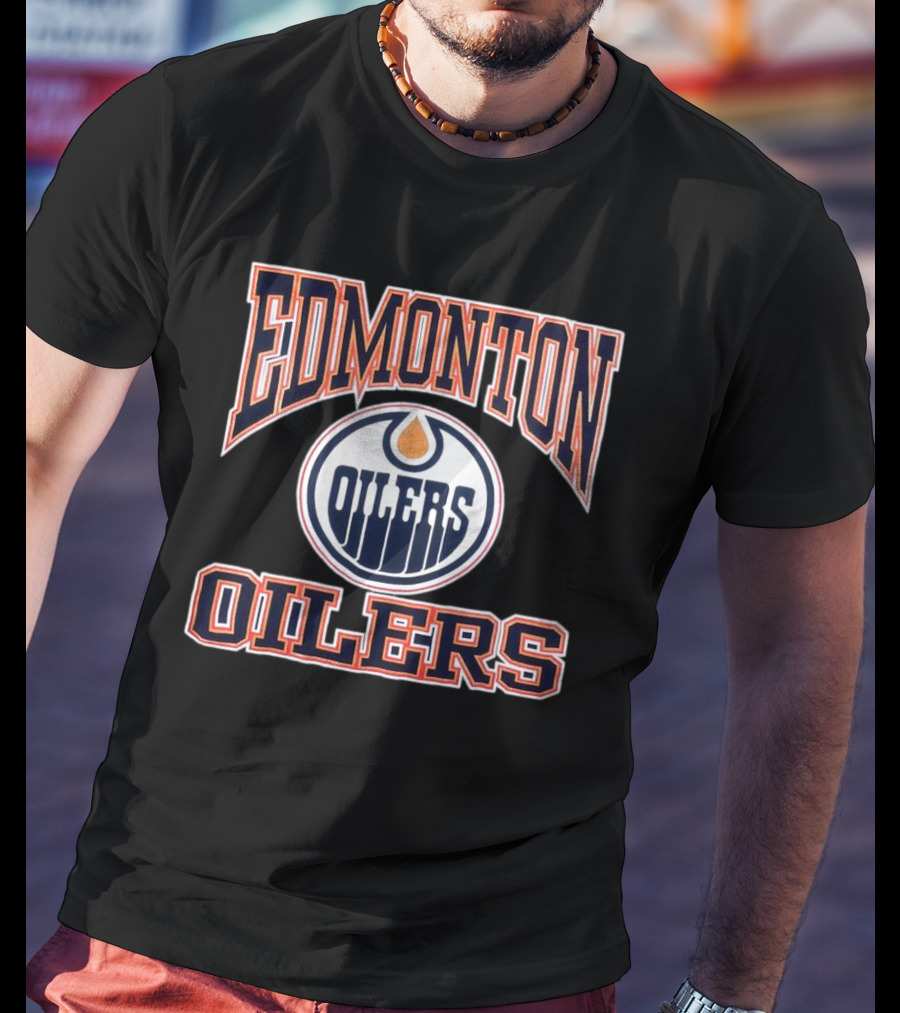 NHL Edmonton Oilers Vintage Logo Classic Team T-Shirt