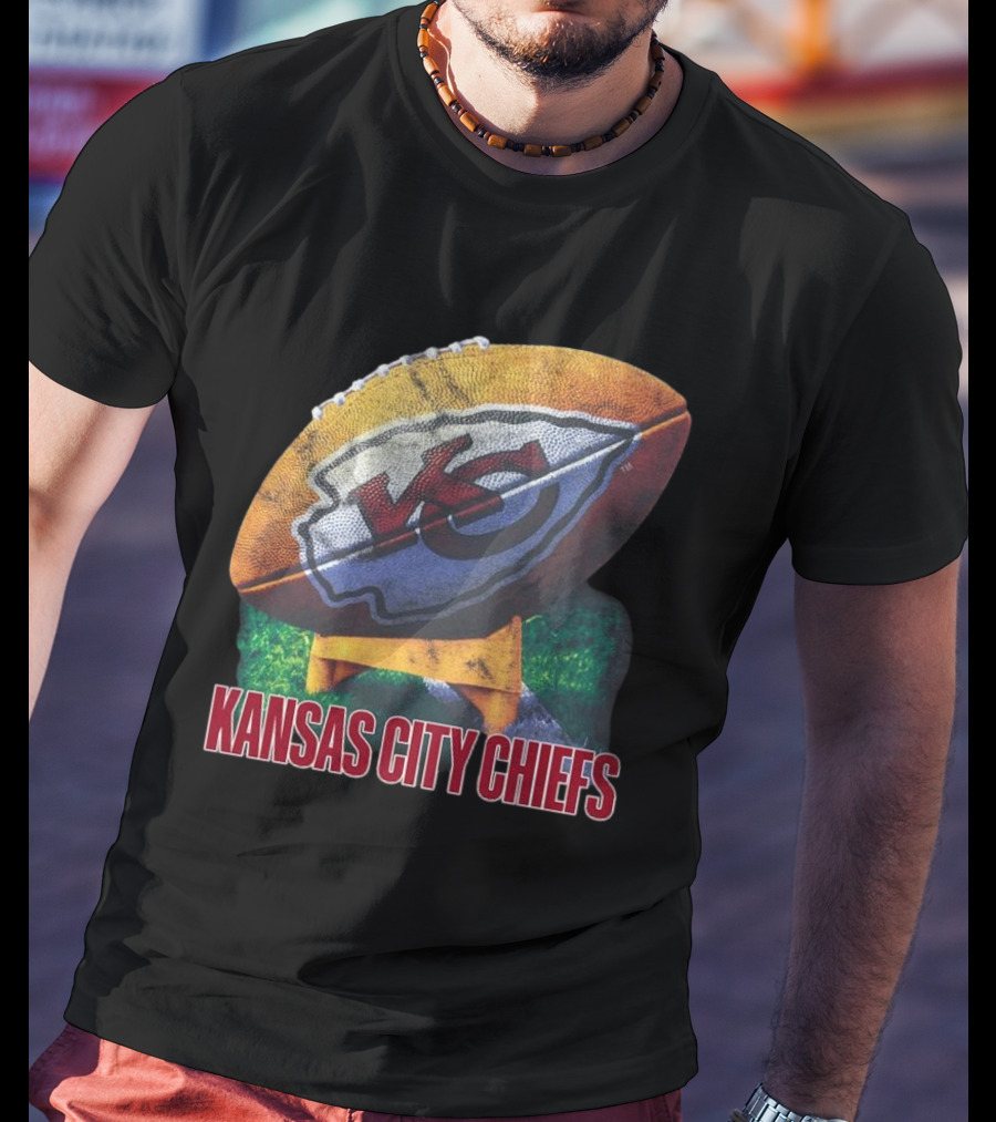 Kansas City Chiefs Vintage Rugby Ball T-Shirt