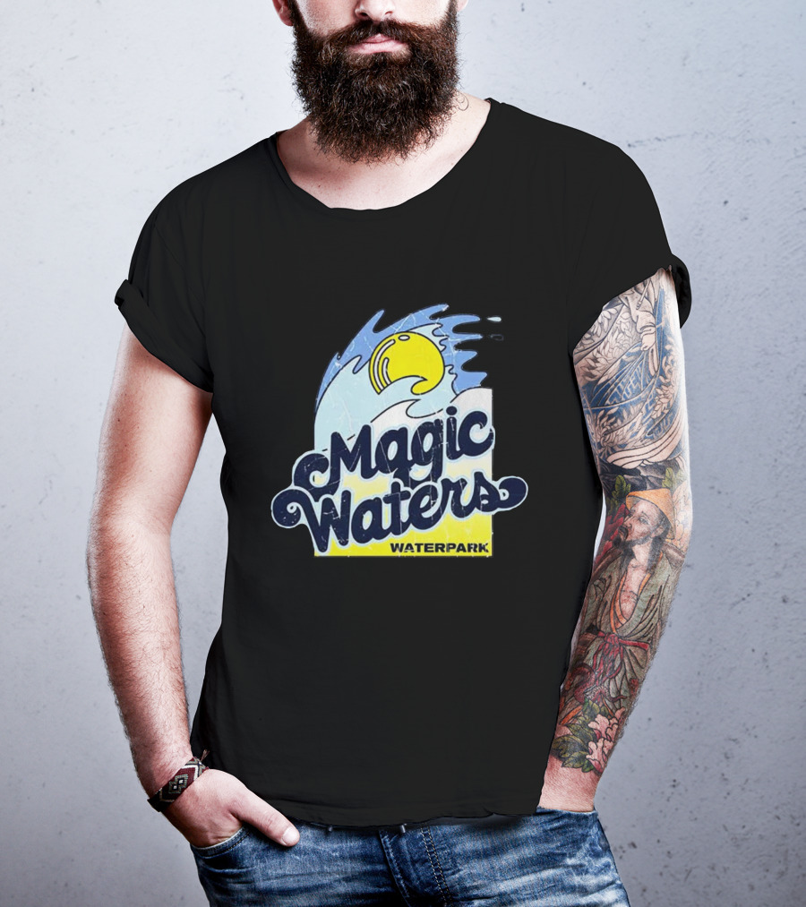 Magic Waters Waterpark Wave And Sun T-Shirt