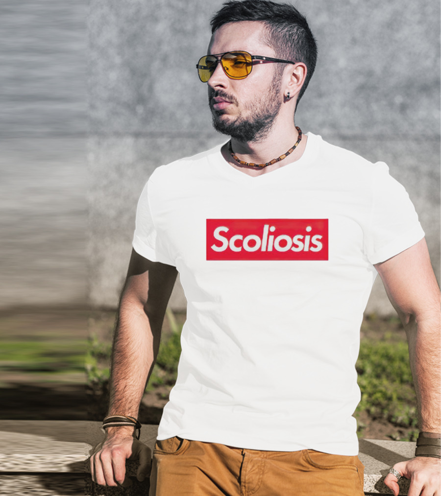 Scoliosis Red Box T-Shirt