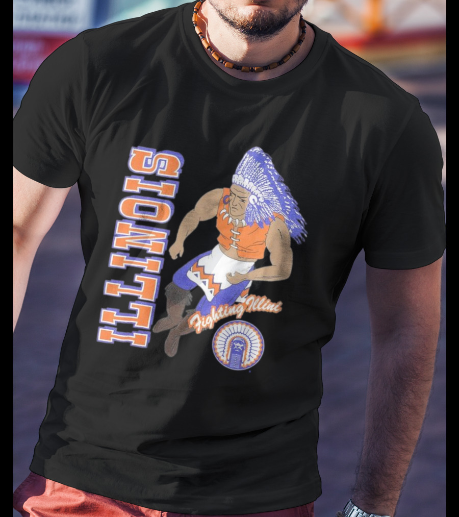 Illinois Fighting Illini Vintage Chief T-Shirt