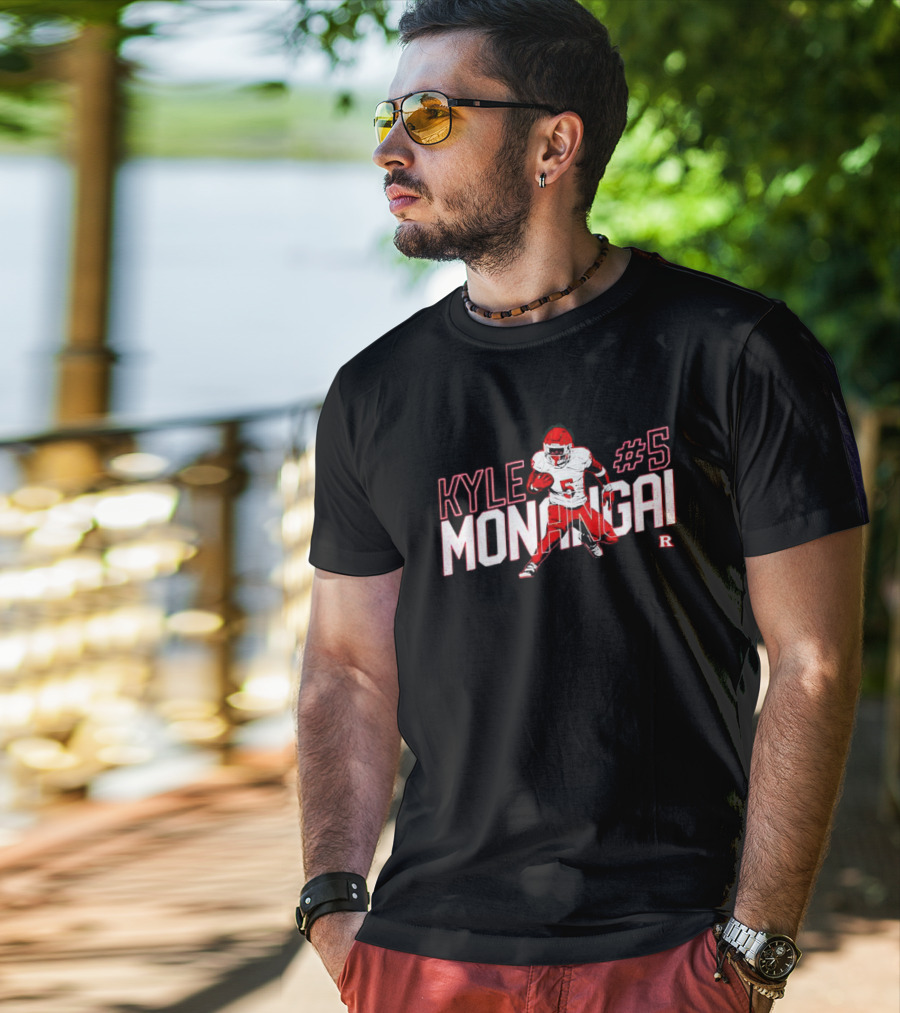 Kyle Monangai #5 Football Caricature R T-Shirt