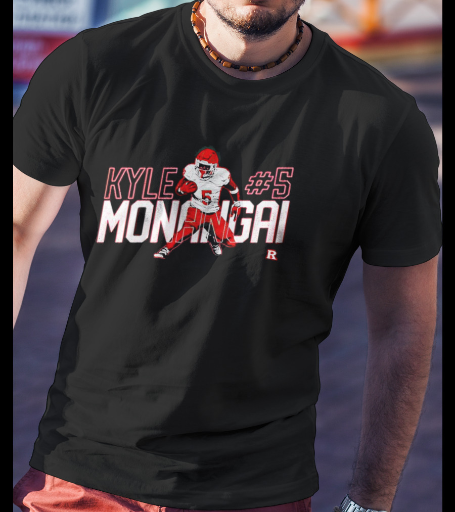 Kyle Monangai #5 Football Caricature R T-Shirt