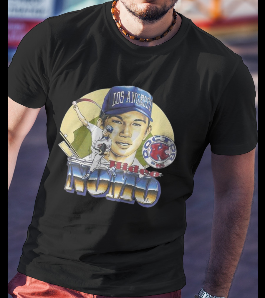 Los Angeles Dodgers Hideo Nomo Doctor K 16 Vintage T-Shirt