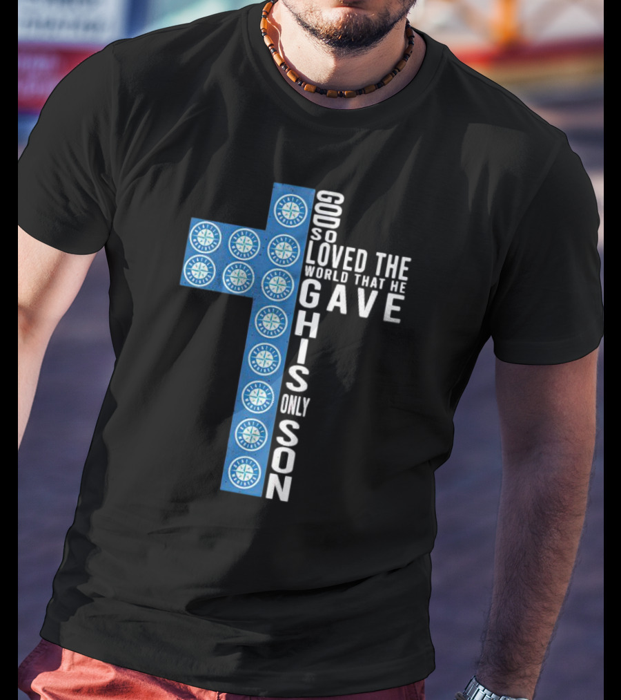 Mariners Cross God So Loved The World That He Gave His Only Son T-Shirt