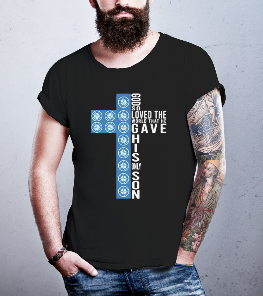 Mariners Cross God So Loved The World That He Gave His Only Son T-Shirt