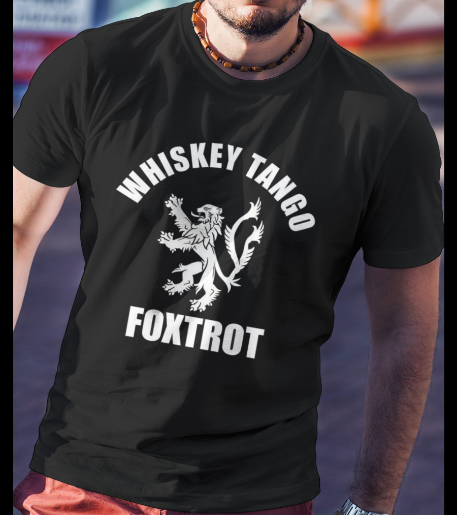 WHISKEY TANGO FOXTROT Lion Emblem T-Shirt