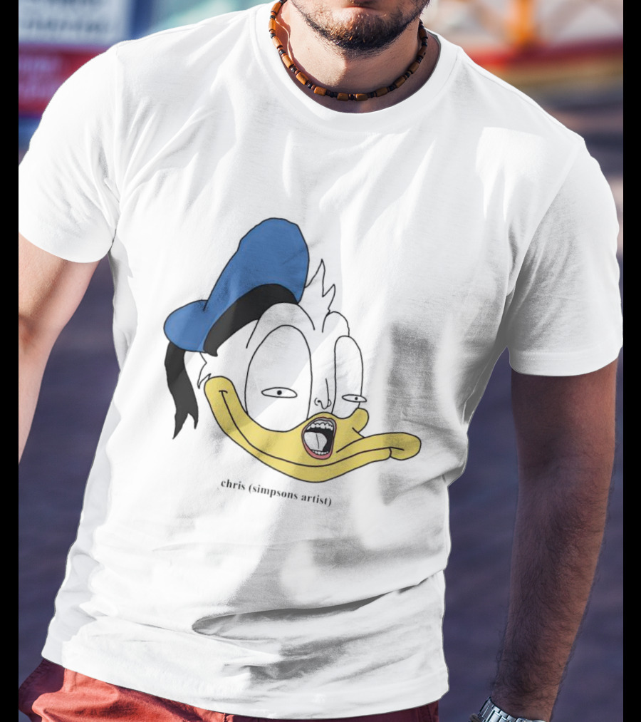 Donna Duck Chris Simpsons Artist Character Blue Hat T-Shirt