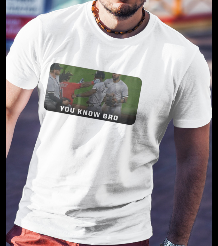 Down Goes Anderson You Know Bro Baseball Encounter Moment T-Shirt