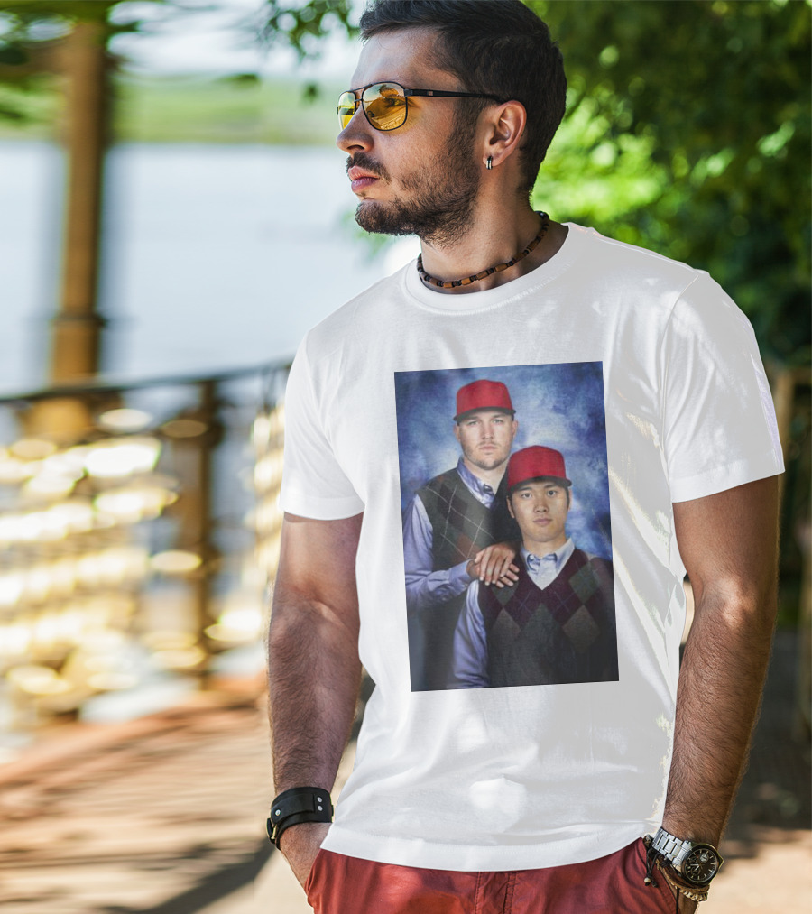Los Angeles Angels Shohei Ohtani And Mike Trout Baseball Step Brothers Movie T-Shirt