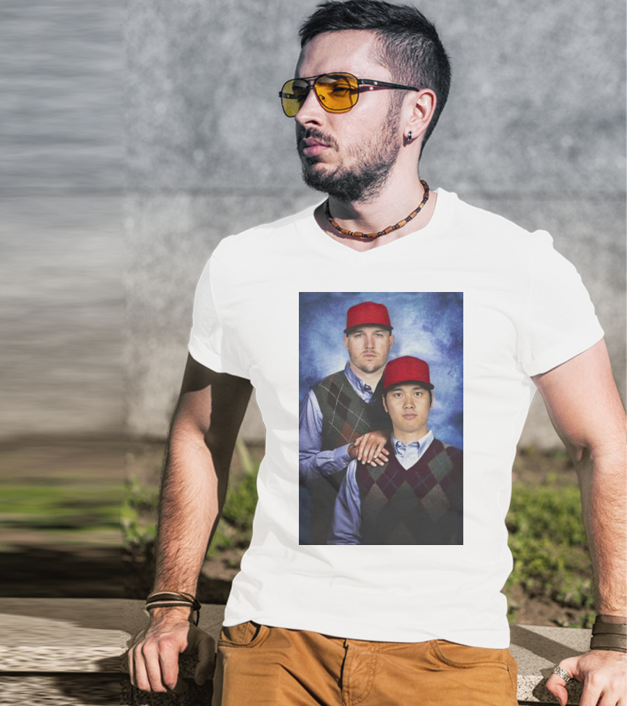 Los Angeles Angels Shohei Ohtani And Mike Trout Baseball Step Brothers Movie T-Shirt