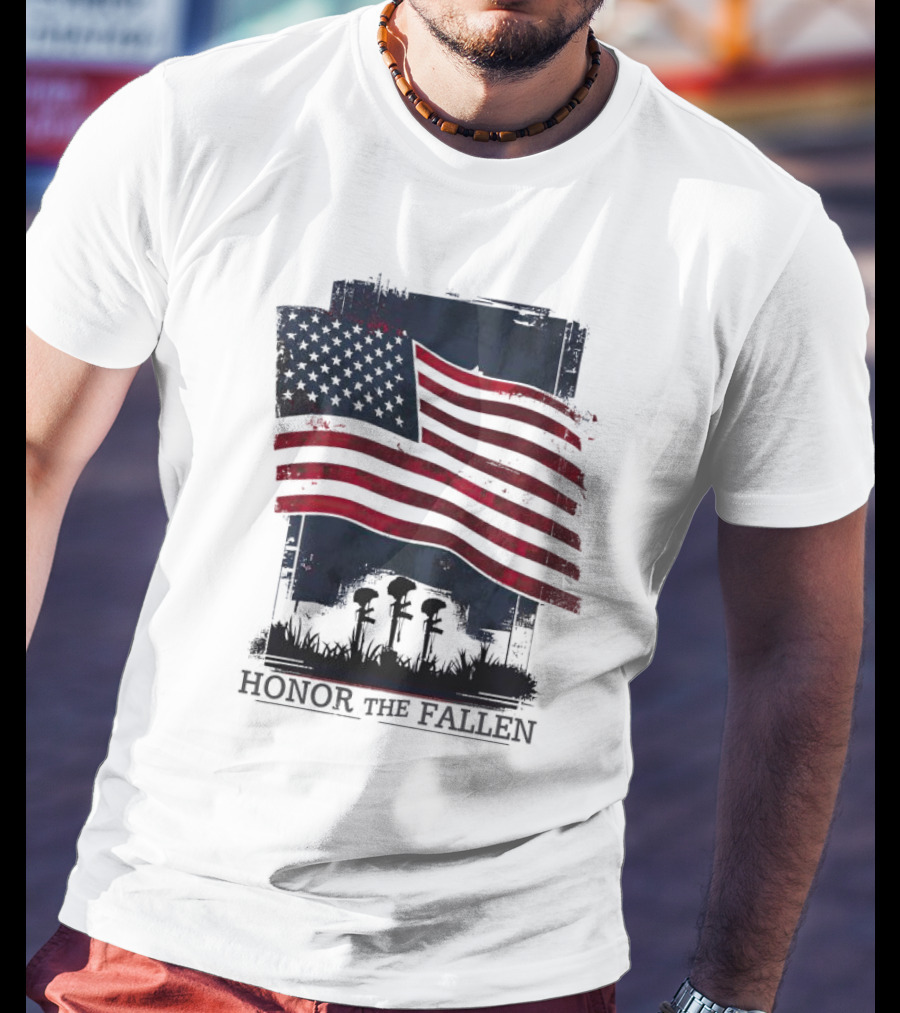 Honor The Fallen American Flag Memorial T-Shirt