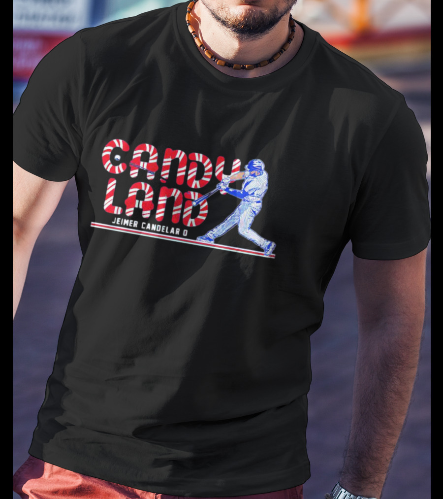 Candy Land Jeimer Candelario Chicago Cubs Baseball Batter T-Shirt