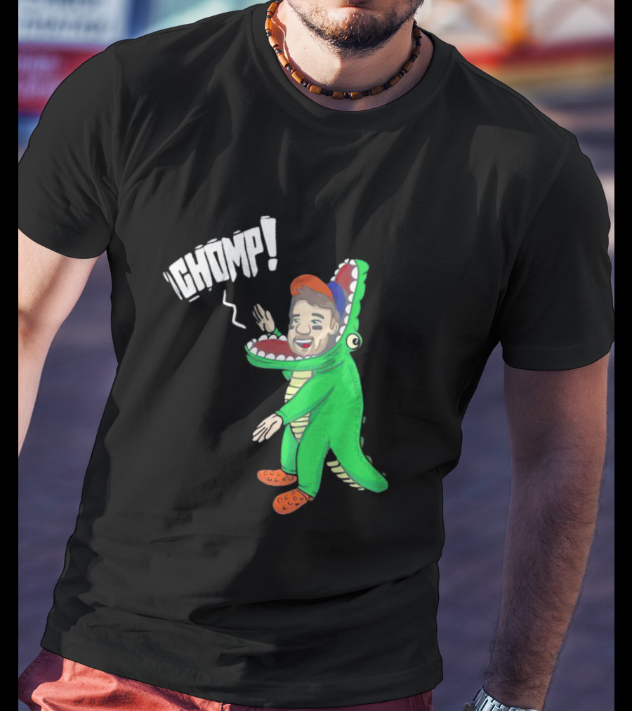 Chomp Chas McCormick Crocodile Costume Character T-Shirt