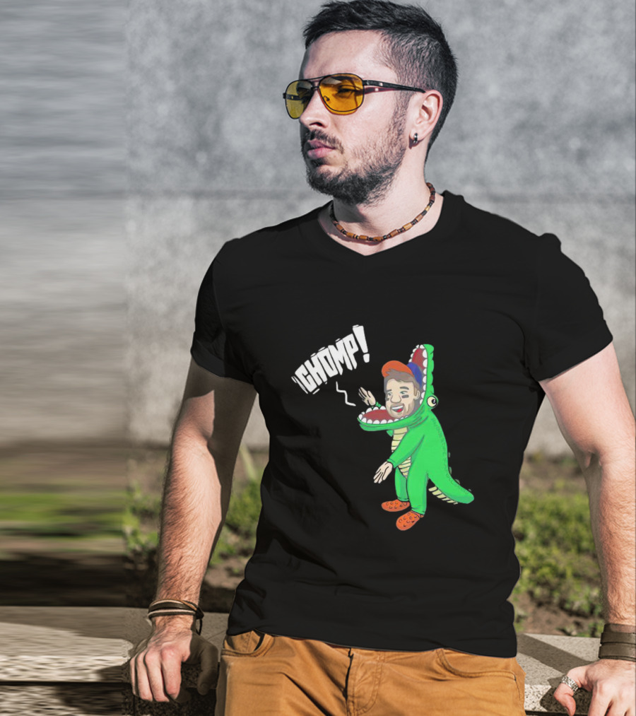 Chomp Chas McCormick Crocodile Costume Character T-Shirt