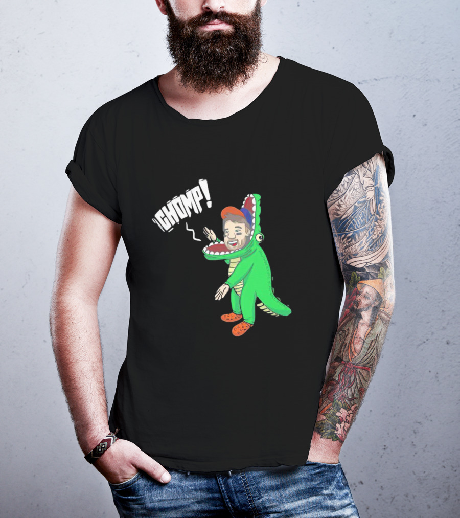 Chomp Chas McCormick Crocodile Costume Character T-Shirt