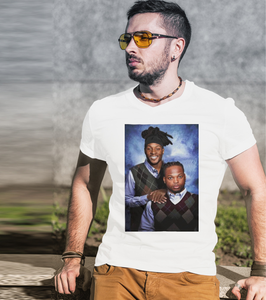 Tennessee Titans Derrick Henry DeAndre Hopkins Step Brothers Photo T-Shirt