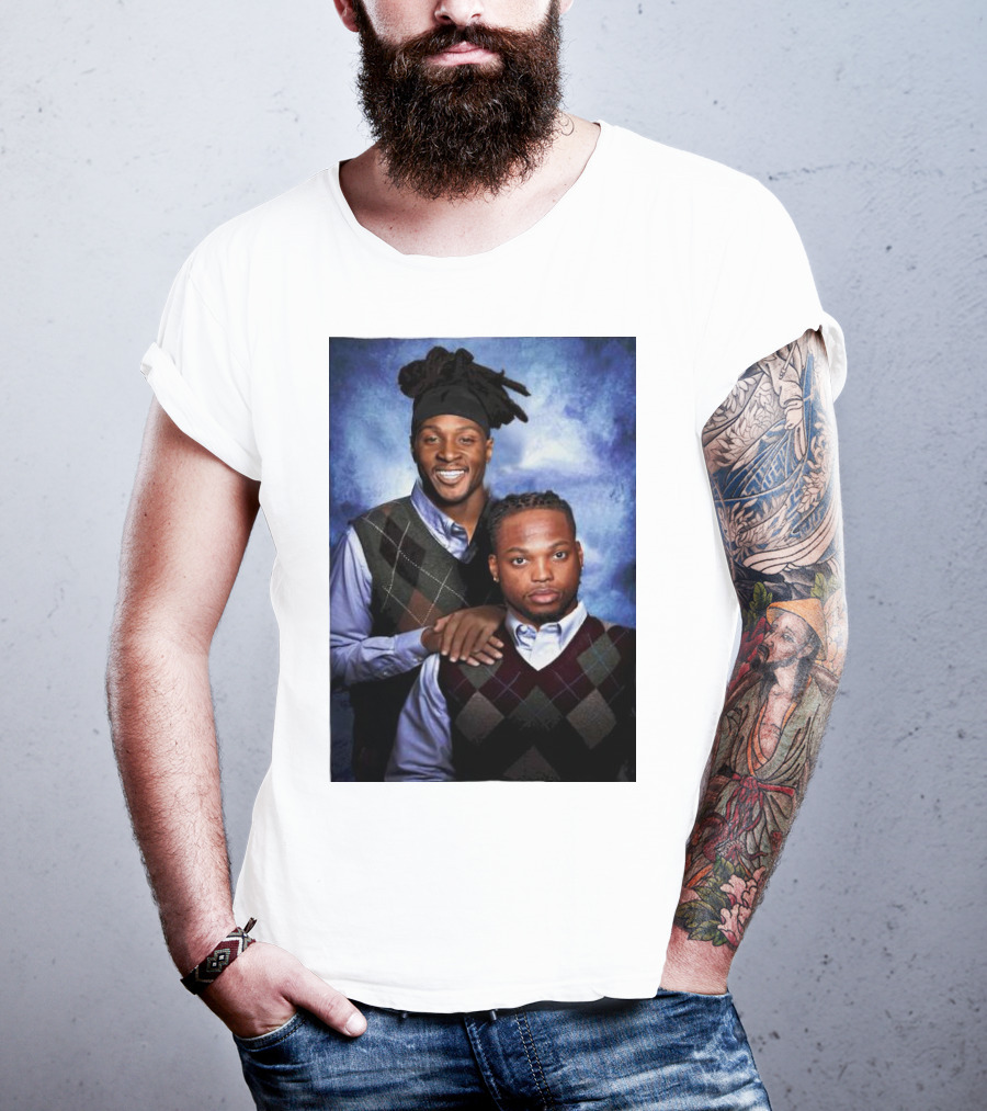 Tennessee Titans Derrick Henry DeAndre Hopkins Step Brothers Photo T-Shirt