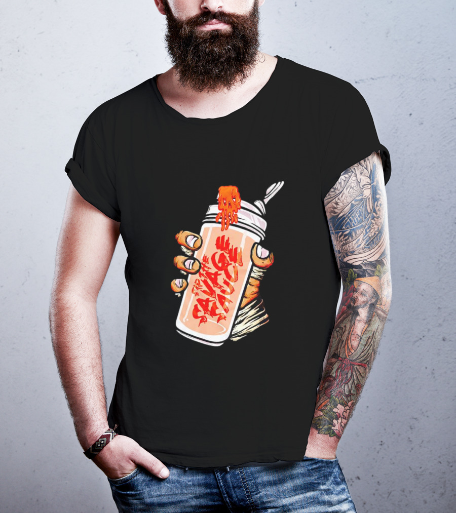 Iron Savages Consume Fiery Savage Sauce Bottle T-Shirt