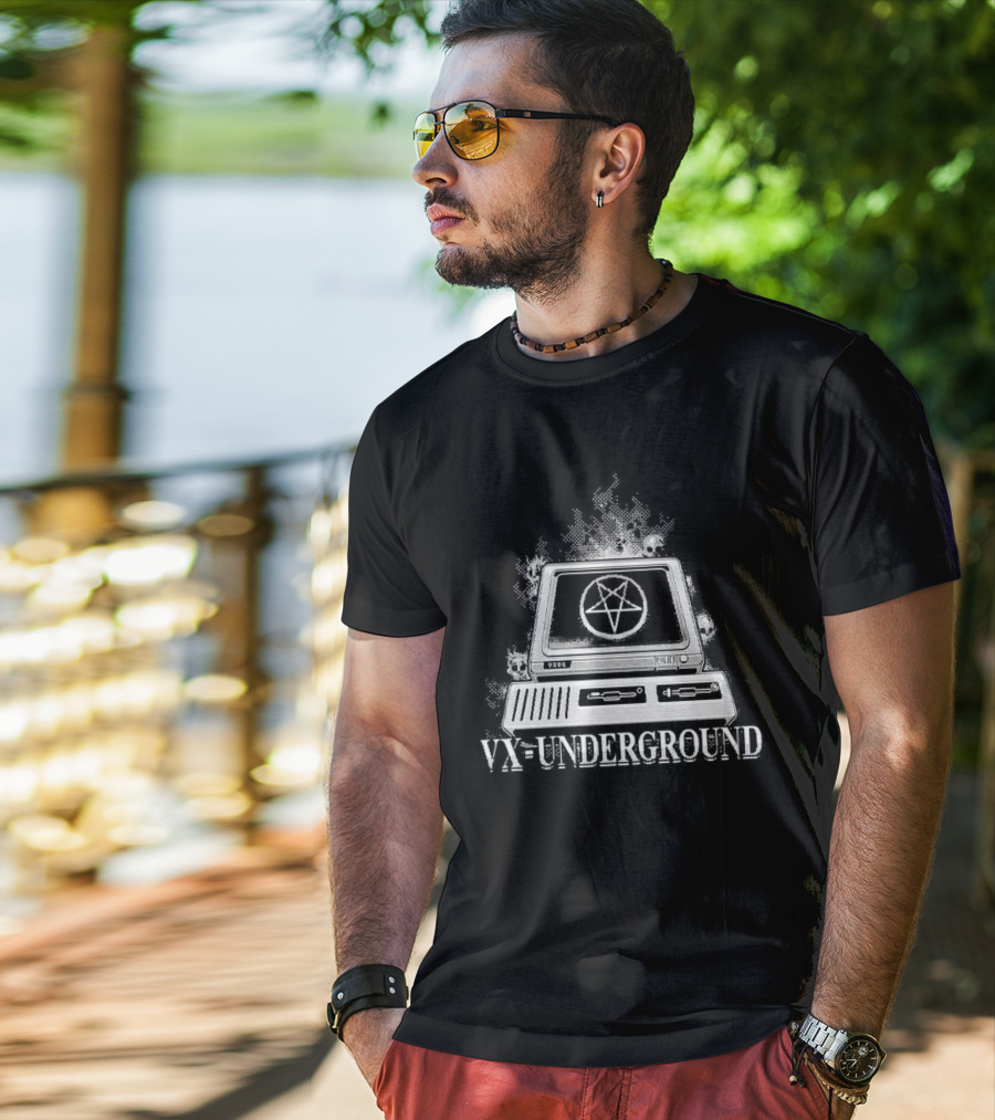 VX-Underground Retro Computer With Pentagram T-Shirt