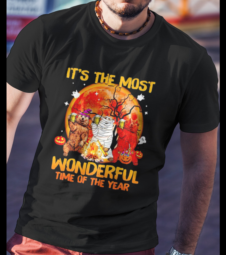 It's The Most Wonderful Time Of The Year Bear Halloween T-Shirt