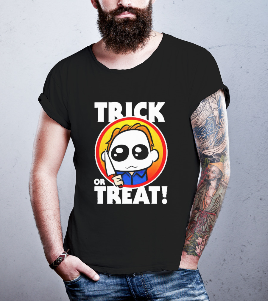 Michael Myers Chibi Trick Or Treat Halloween Character T-Shirt