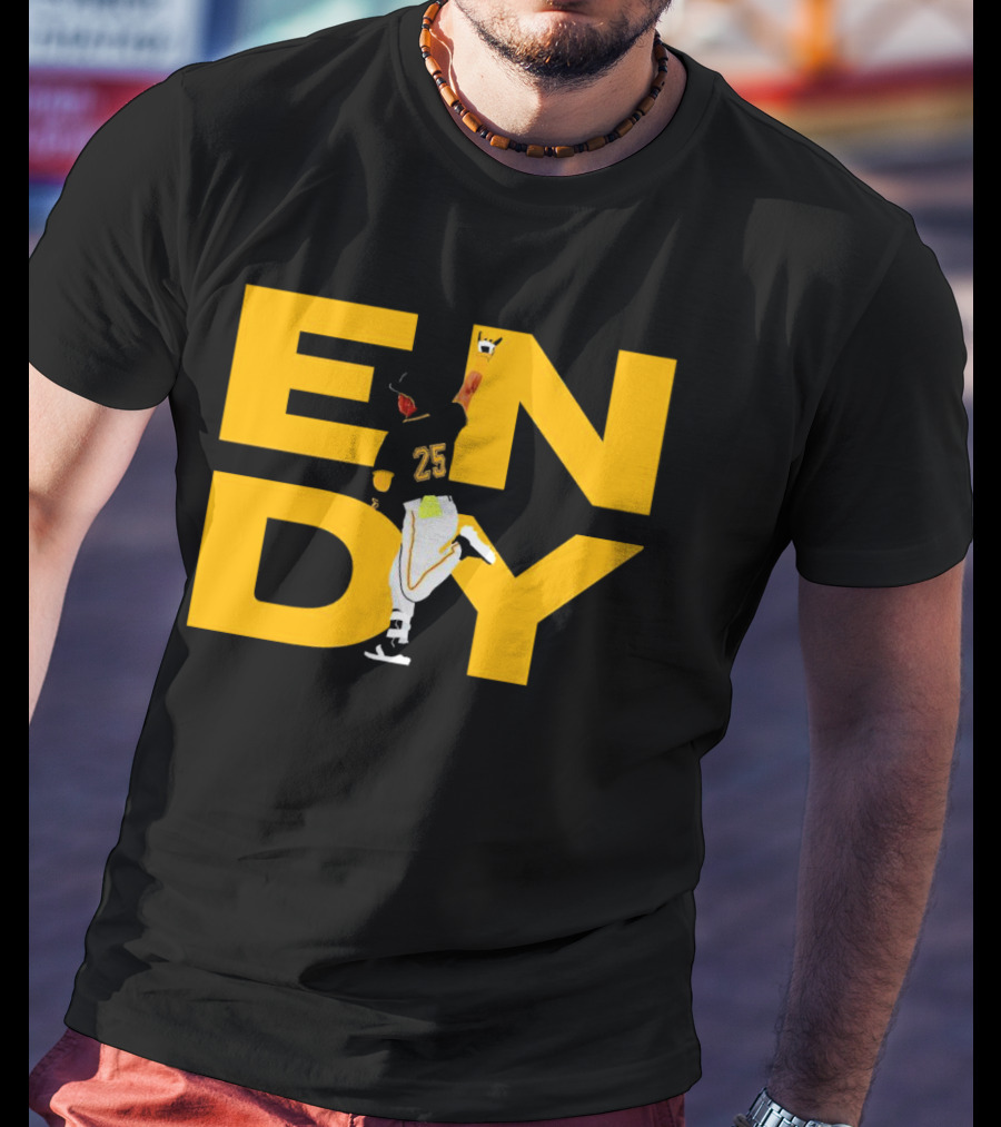 Pirates Endy Rodriguez 25 Celebration Run T-Shirt