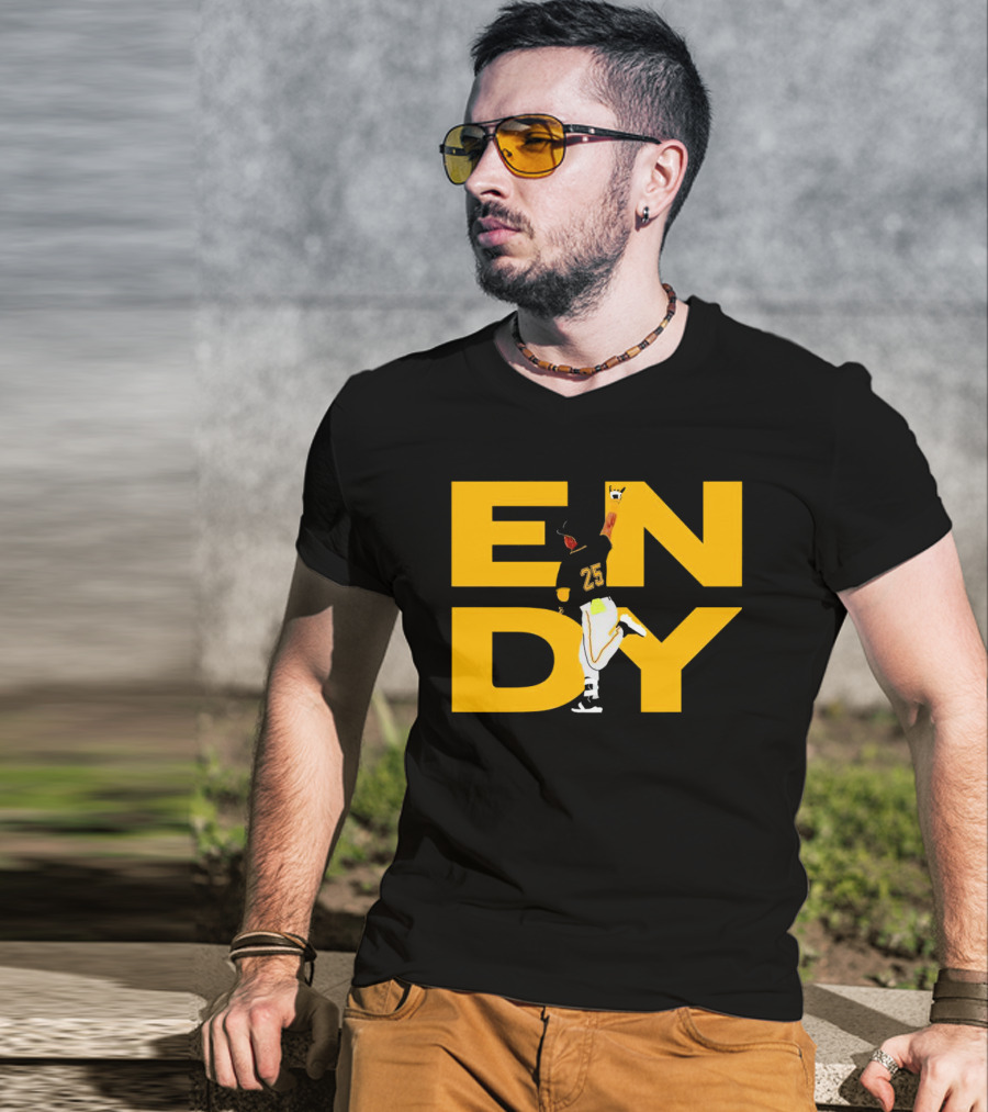 Pirates Endy Rodriguez 25 Celebration Run T-Shirt