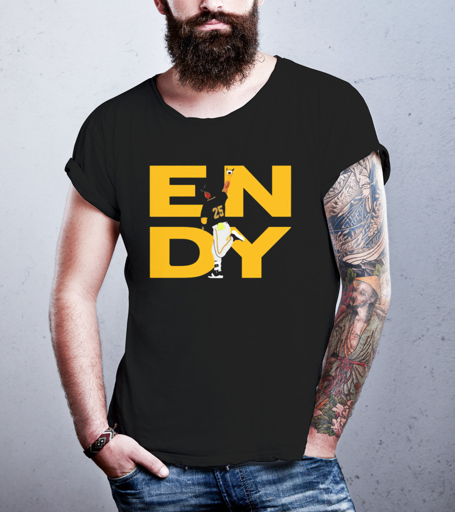 Pirates Endy Rodriguez 25 Celebration Run T-Shirt
