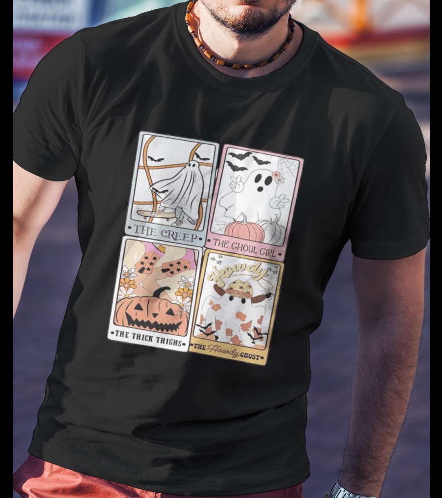The Creep The Ghoul Girl The Thick Thighs The Howdy Ghost T-Shirt