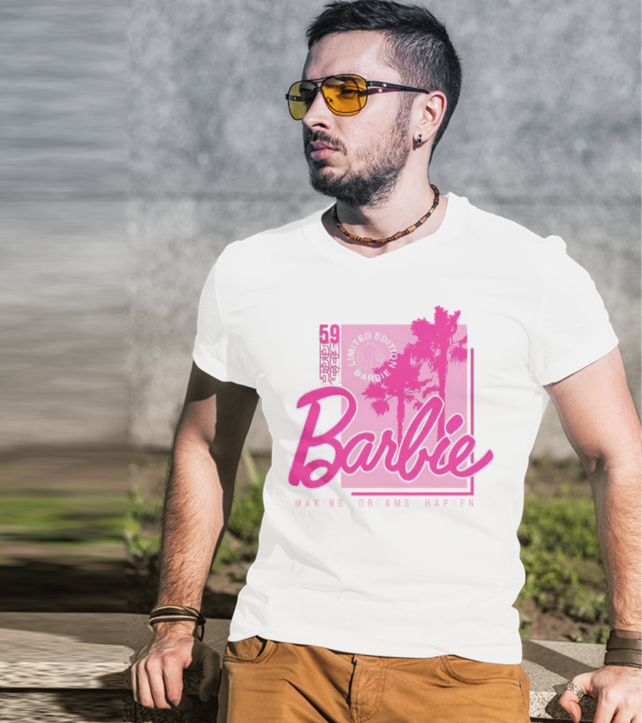 Barbie 59 Making Dreams Happen Palm Trees T-Shirt
