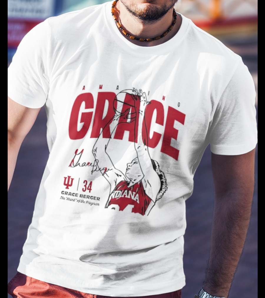Amazing Grace Berger Indiana Fever 34 The Heart Of The Program Basketball T-Shirt