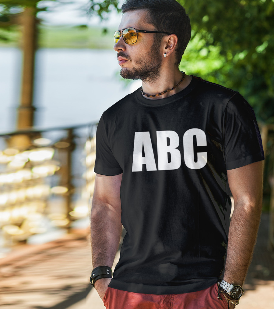 Chris Bey Wrestling ABC Bold Letters T-Shirt