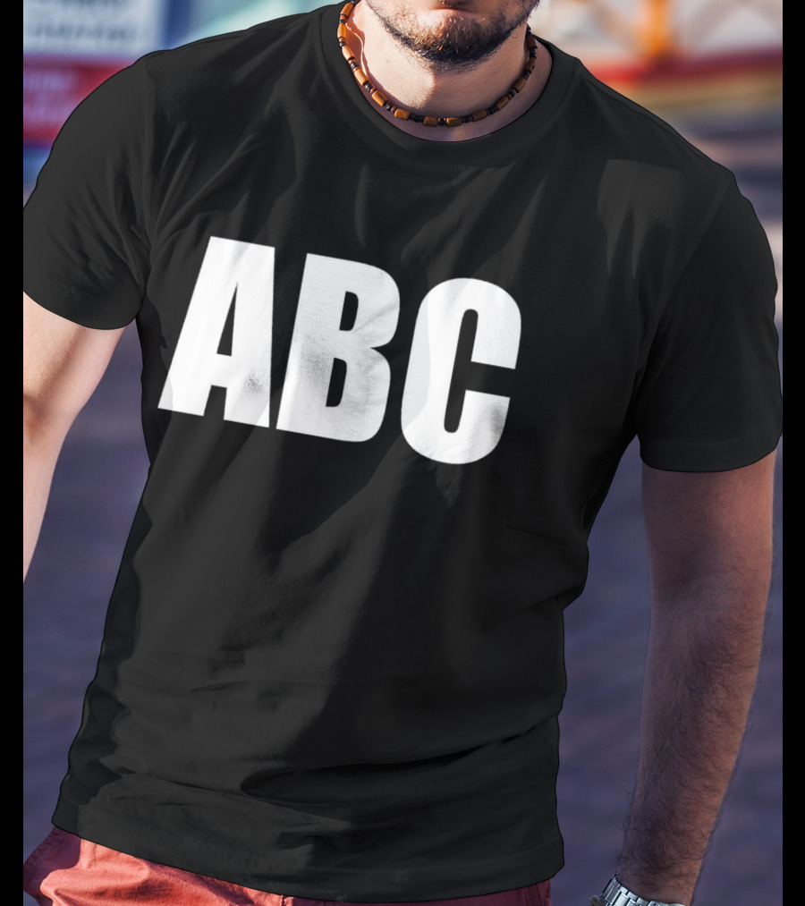Chris Bey Wrestling ABC Bold Letters T-Shirt