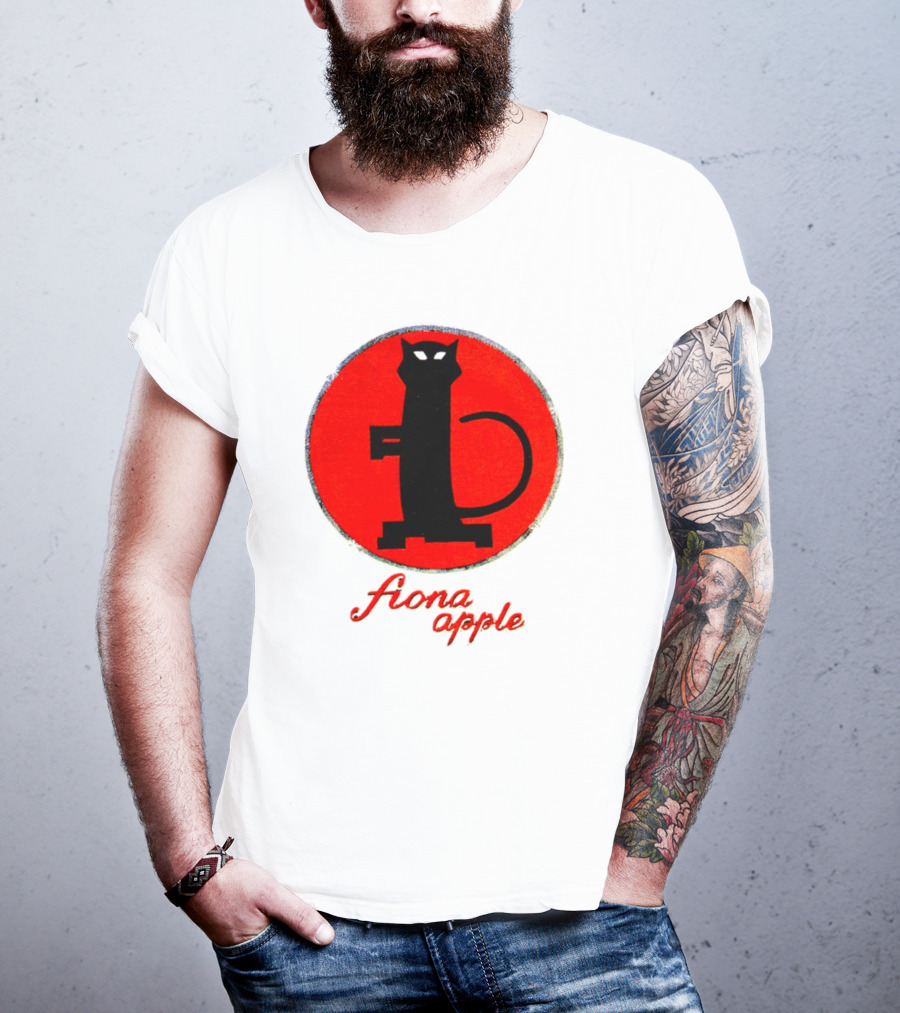 Fiona Apple Black Cat Red Circle Bootleg T-Shirt
