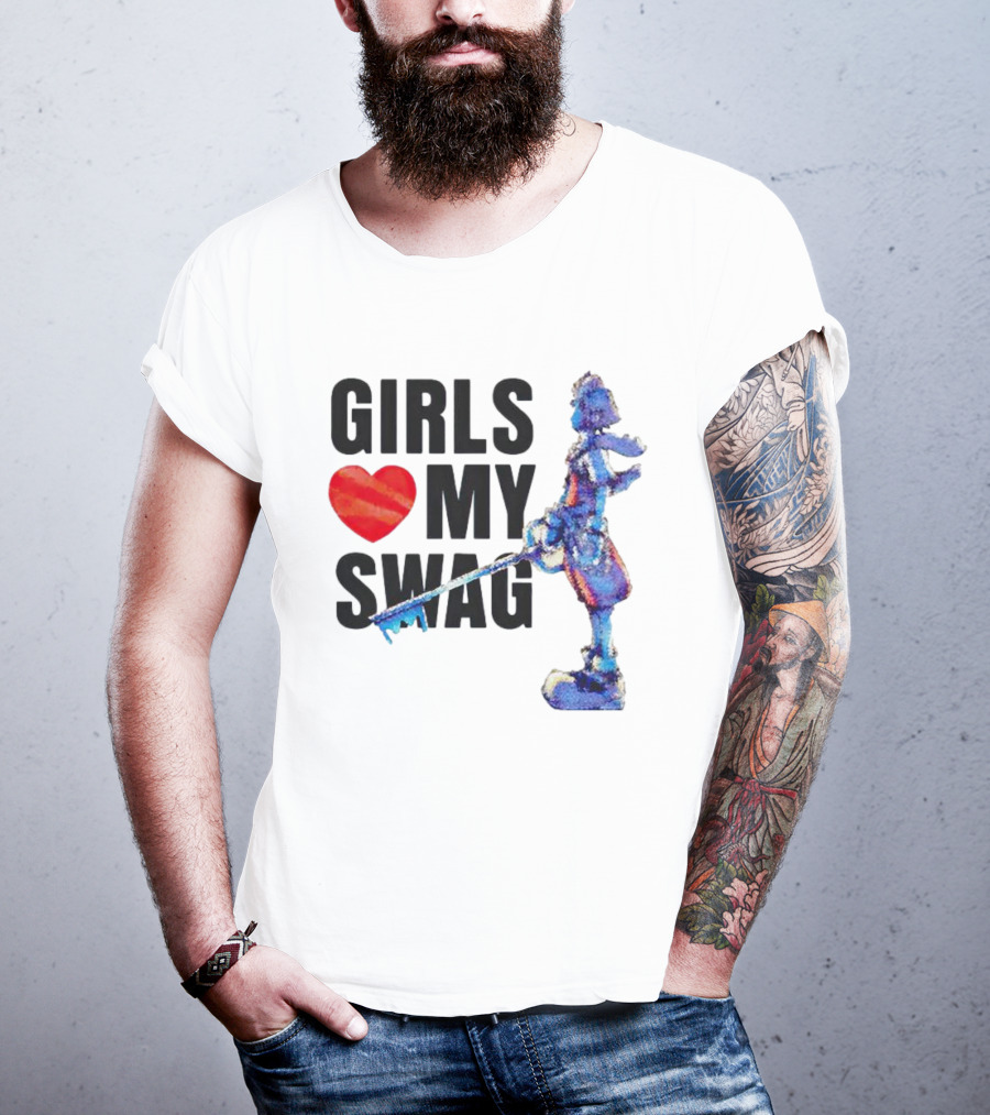 Girls Love My Swag Kingdom Hearts Keyblade Character T-Shirt