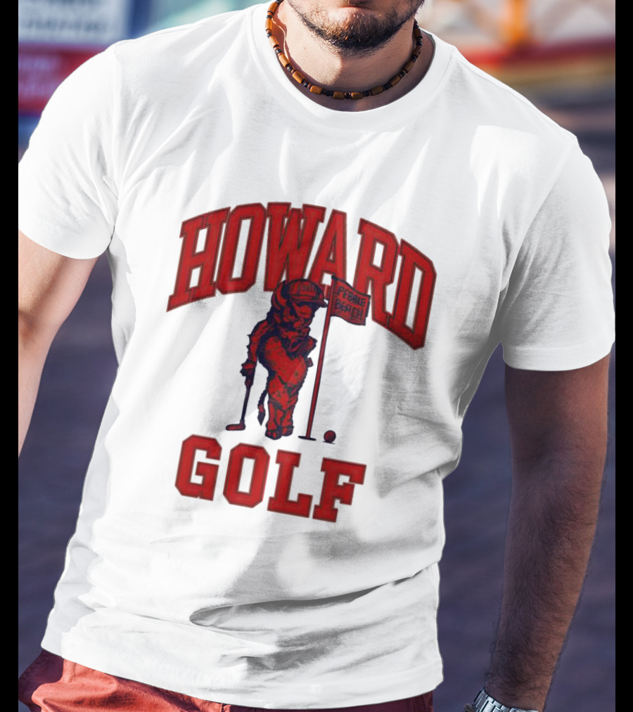 Howard Golf Pebble Beach Vintage Style Bull Golfer T-Shirt